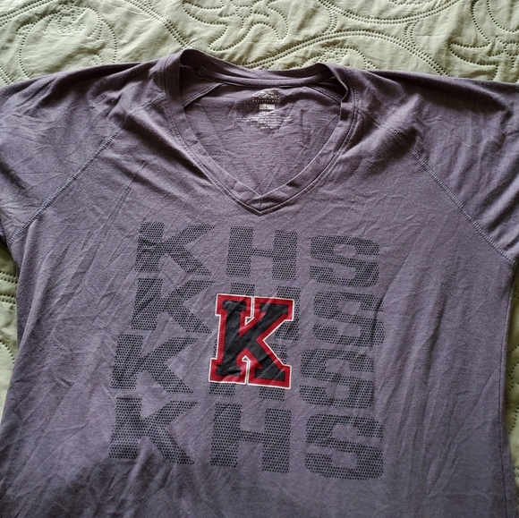 KHS Womans/teens Tshirt Size L Grey Pel-Athletic.Pre owned - Picture 4 of 5